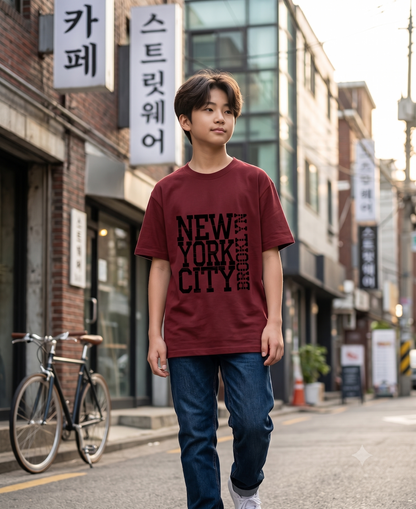 NAOYA "NEW YORK CITY BROOKLYN" Men's T-Shirt