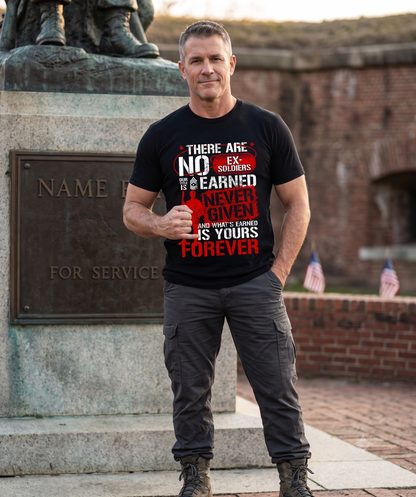 NAOYA "NO EX-SOLDIERS" Veteran Men's T-Shirt